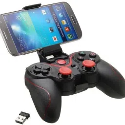 Clubics V8 Wireless Gaming Bluetooth controller Compatible with IOS, Android, PC,PS3,TV (BLACK) Limited Edition-image-72