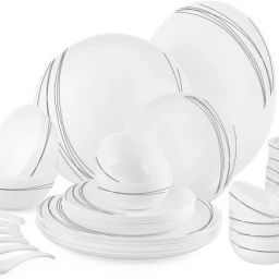 Pack of 33 Opalware Royale Black Curv 33 Pcs Dinner Set-6