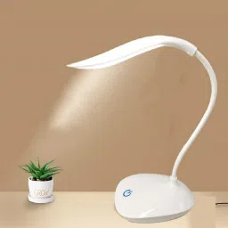 Flexi Swan Led Tableware / Desk/Study/Night Lamp Model RECHARGEABLE Study Lamp (40 cm, White) Study Lamp-27