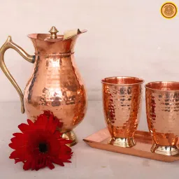 copper_jug_with_2_copper_glasses_and_copper_tray Jug Glass Tray Set-picture-10