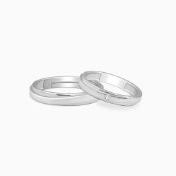 Sterling Silver Zircon Rhodium Plated Ring-image-36