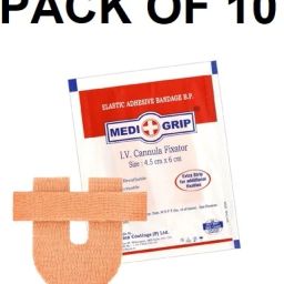 FIX Elastic Adhesive I.V. Cannula Fixator Bandage (4.5 x 6 cm) Pack of 10 Crepe Bandage-image-40