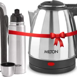 Combo Set Insta Electric Stainless Steel Kettle, 2 Litres, Silver and Flip Lid Thermosteel Hot or Cold Stainless Steel Water Bottle with Jacket, 500 ml, Silver Electric Kettle-6