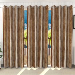 214 cm (7 ft) Polyester Blackout Door Curtain (Pack Of 3)-12