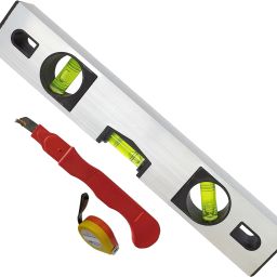 New 12inch Magnetic Aluminium Carpenter's Level 3m Measuring Tape 1pc Sunmica cutter (Pack of 3) Magnetic Carpenter's Level-image-48