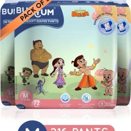 Premium Baby Pull-Up Diaper Pants with Aloe Vera,Wetness Indicator and 12 Hours Absorption Combo Pack - Medium - M-image-91