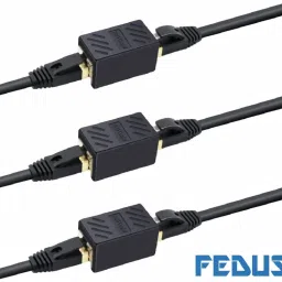Fedus Pack -5 Cat6 Cat5e RJ45 8P8C Inline lan Coupler Ethernet Extender Adapter Adsl Extension Jointer Extending the Ethernet Cables Female to Female Connector Lan Adapter image 2