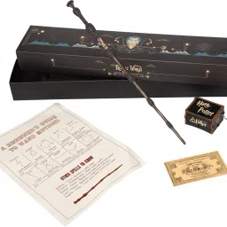 Dumbledore Harry Potter Magic Wand with Harry Potter Wooden Music Box for Kids-image-4