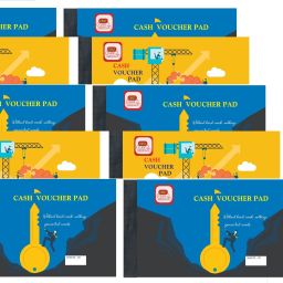 Cash Voucher Book Set of 10 Booklets 2-Part 70 Sheet in 1 Booklet Consist of 1 Main & 1 Counter foil Size-13.2 x 22 x 0.6 cm-image-33