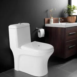 | Modern Box Rim Design | Anti-Bacterial Glaze | Floor Mounted Western Commode-image-39