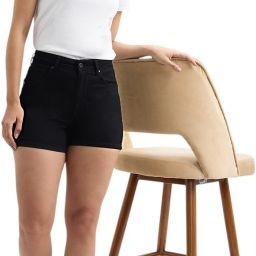 Solid Women Black Bermuda Shorts-image-34
