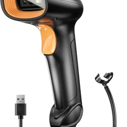 HiRobot HS-22 Wired 2D/1D Barcode Scanner with Stand-Orange Imaging 2D Camera Barcode Scanner-image-51