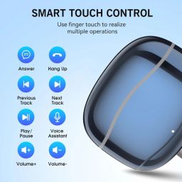werox Long battery backup, voice assistant, easy touch controls and water resistance Bluetooth Headset image 3