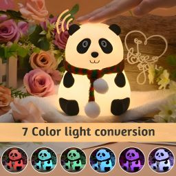 Silicone Panda Light Night Lamp Night Lamp-image-40