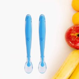 Baby Feeding Spoon Set of 2 | BPA Free | Silicone Tip | 4M+ | 16 cm - Silicone-image-57