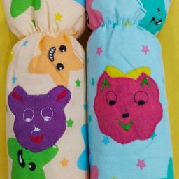 Baby Feeding Cotton Bottle Cover -250ml - Pack of 2 (Multicolor)-image-95