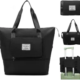 120 L Gym Duffel Bag - Folding Travel Bags Waterproof Travel Luggage Bags for Women Large Capacity - Black-image-63