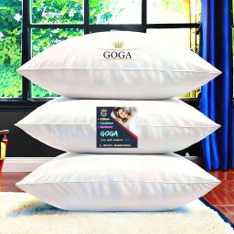 LUXURY Cotton Solid Sleeping Pillow Pack of 3-image-88