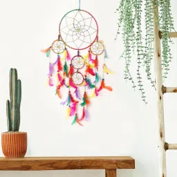Dream catcher Wall Hanging for Living Room Bedroom Balcony Garden Decor Iron, Feather Dream Catcher-image-87