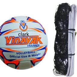 CLK8 orange volleyball with nylon net hg Volleyball Kit-image-83