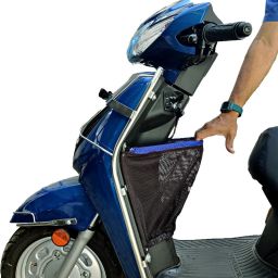 Original Smart Basket For Activa 6G 110 BS6 (Feb 2020- Present) Luggage Box Blue Polyester Motorbike Saddlebag-12