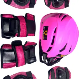 Kids helmet Kit for Cycling and Skating With Helmet , knee & elbow guard , glove Cycling Kit-34