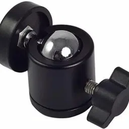Digiom Mini Ball Head Swivel 1/4" Screw DSLR Camera Tripod Ballhead Stand Support Flash Shoe Adapter image 2
