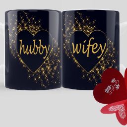 Hubby Wifey Premium Quality Printed for Husband, Wife On Marriage, Anniversary, Birthday, Valentine Gifts 252 Ceramic Coffee Mug-image-18
