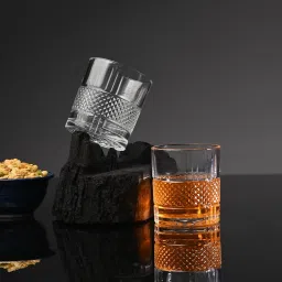 (Pack of 2) (Set of 2) Glass Suitable For Drinking Water/Juice/Wine/Sharbat/Mocktail/Whisky Glass Set Water/Juice Glass-21