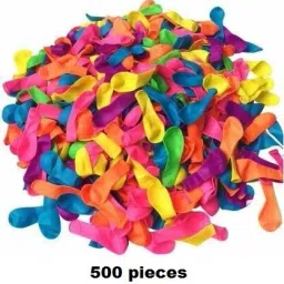 Solid Solid High Quality Non Toxic Holi Water Balloons Pack for Kids / Holi Balloon Packet / Holi Pichkari Balloon / Balloons Pack of 500 MULTICOLOR Balloon-image-99