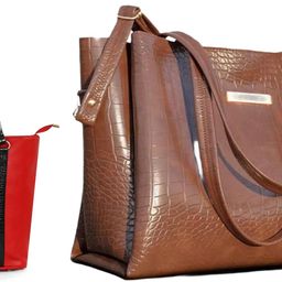 reprox Women Red, Tan Shoulder Bag-picture-26