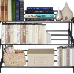 BOOKCASES Metal Open Book Shelf-14