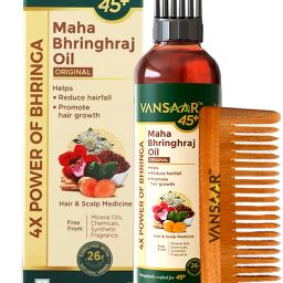Mahabhringraj with Kachchi Neem Comb Clinically Proven for Hairfall Control Hair Oil-12