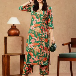 gosriki Women Cotton Rayon Kurta Palazzo Set-picture-15
