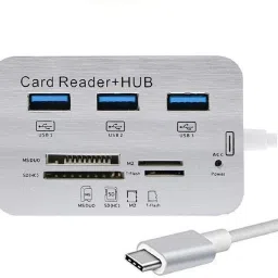 MESHIV 7 in 1 USB 3.0 3.1 | 3 Ports USB Hub Combo Card Reader-10
