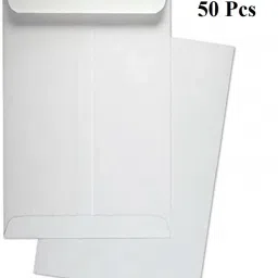 100GSM Paper White A4 Size Envelope Ideal For Home Office Secure Mailing | Thickness - 100 gsm | 10 x 12 inch (Pack of 50) Envelopes-image-14