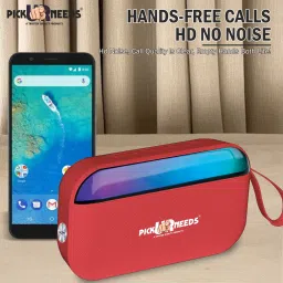 Pick Ur Needs Portable Wireless Speaker With RGB Light USB Device/TF Card Hands Free Calling 5 W Bluetooth Speaker image 3