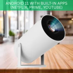 Guggu Smart (Projector) 1080P & 4K Support Rotatable Design With Netflix/Prime etcW388 (4500 lm / 1 Speaker / Wireless / Remote Controller) Portable Projector-image-62