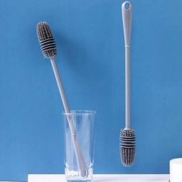2 pcs Bottle Cleaning Silicone Brush for Baby Bottle, Water Bottle,-image-52