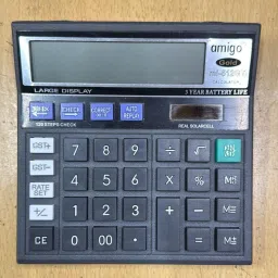 MI-512GT Amigo Gold Calculator with 12-Digit Display, Check & Correct, Auto Replay Financial Calculator-3