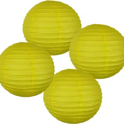 Rice Paper Ball Lamp Round Hanging Ball Paper Hanging Lantern Paper Lamp Yellow Paper Hanging Lantern-picture-3