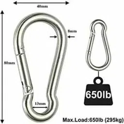 SNAPS HOOKS (PACKS OF2 PCS) 8 cm Dog & Cat Chain Leash-image-74