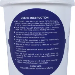 siloczest LSR2 Slow Liquid Silicone Rubber for Resin Art Craft,Clay Mold Making & POP(1kg) image 2
