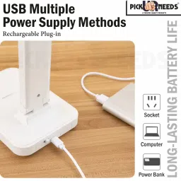 pick ur needs Rechargeable LED Desk Table Lamp 3 Multiple Light Touch Dimmer 12Hrs Reading Study Lamp image 3