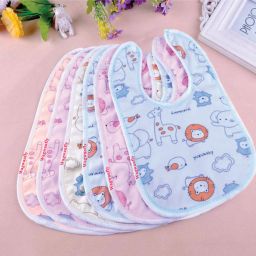 Super Soft Cotton Waterproof Baby Bibs Apron-14