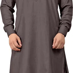 Men Cotton Blend Kurta Pyjama Set-image-12