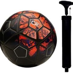 COMBO CR 7 BLACK-RED FOOTBALL WITH AIR PUMP Football - Size: 5-image-38