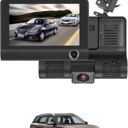170 Degree/3 Lens G-Sensor 4Inch 3 Way DVR Video Recorder For Car Black LCD-image-10
