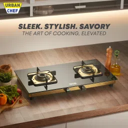 ISI Certified Gold Gas Stove with High Powered Brass Burner Glass Manual Gas Stove-picture-27