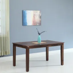 mudramark from pepperfry Parnika Sheesham Wood 6 Seater Dining Table In Provincial Teak Finish-picture-10